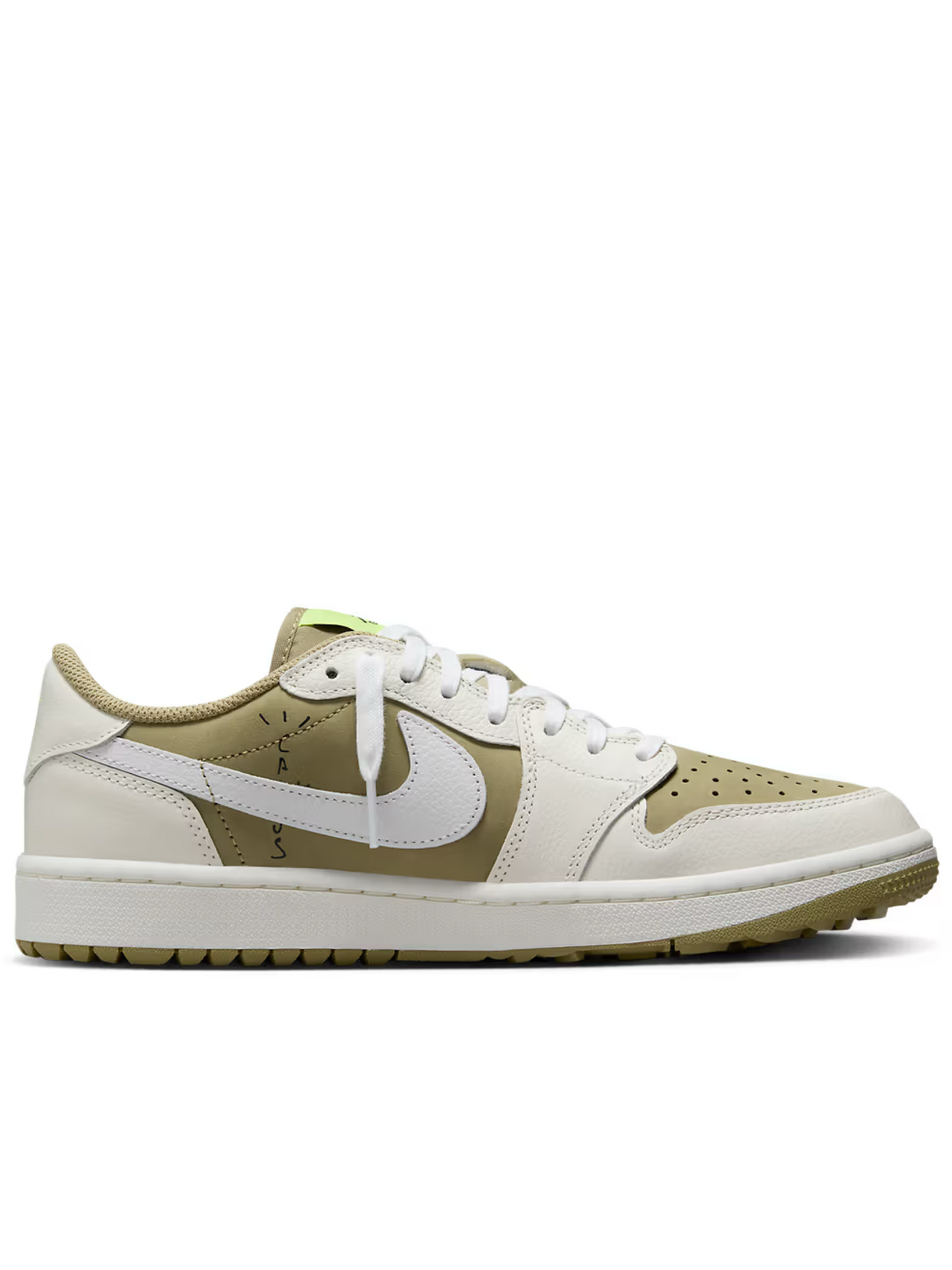 Air Jordan 1 Retro Low Golf Travis Scott Neutral Olive  FZ3124-200