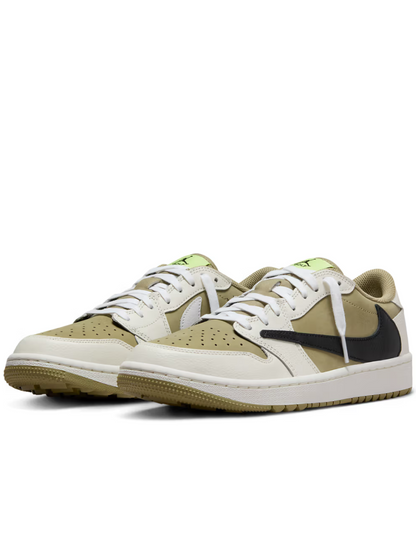 Air Jordan 1 Retro Low Golf Travis Scott Neutral Olive  FZ3124-200