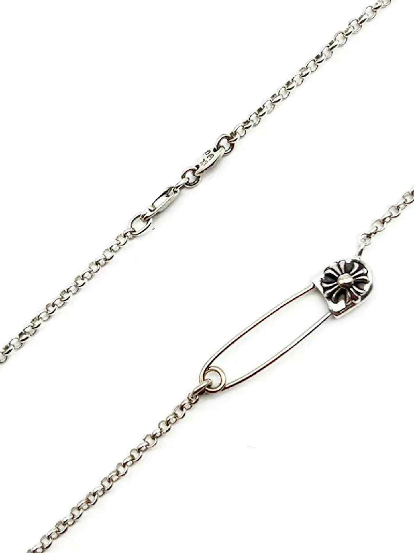 Chrome Hearts Cross Paper Clip Necklace