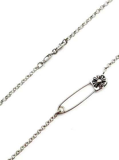Chrome Hearts Cross Paper Clip Necklace