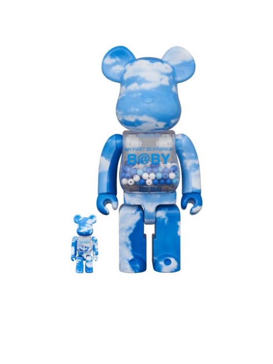 Bearbrick Baby Blue Sky 400% + 100%