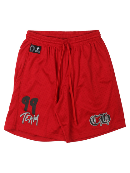 Chrome Hearts Matty Boy Sports Mesh Varsity Shorts Red