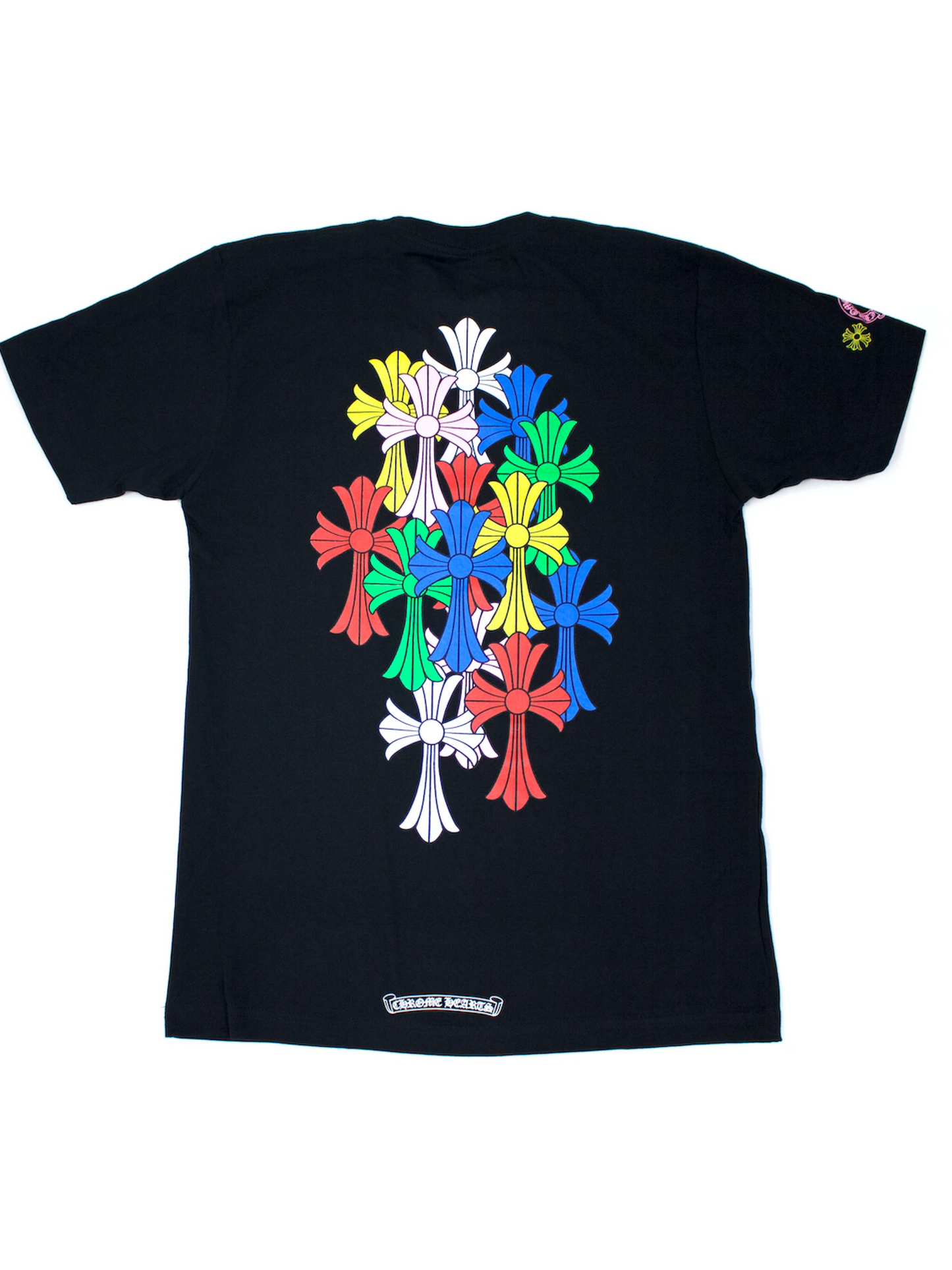 Chrome Hearts Multi Colour Cross Cemetery Tee Black