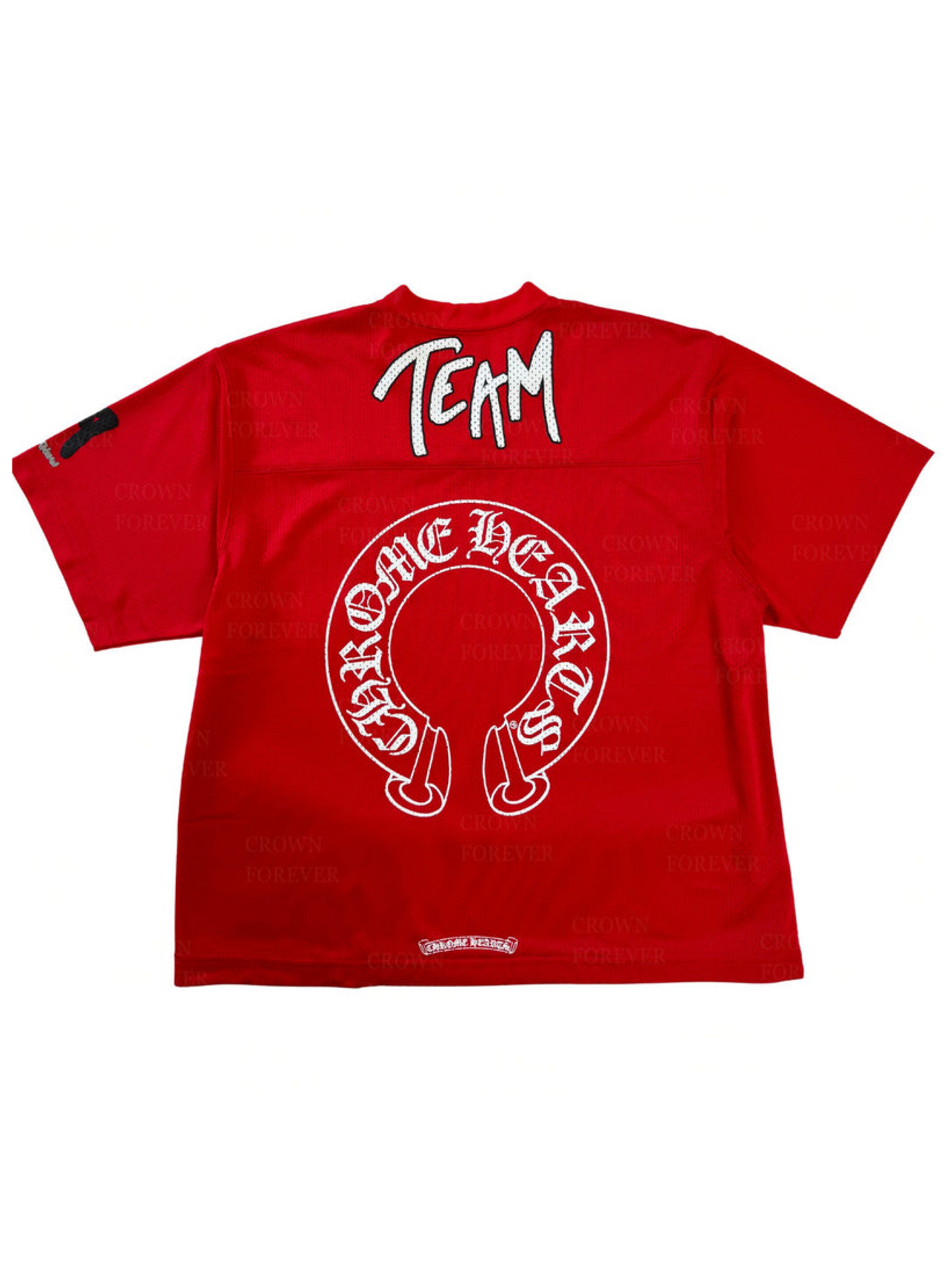 Chrome Hearts Matty Boy Sports Mesh Short Sleeve Warm Up Tee Red
