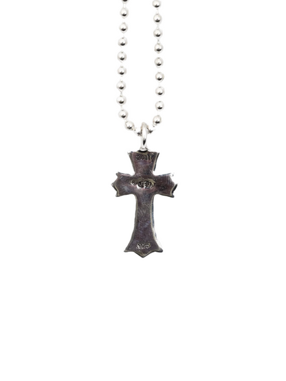 Chrome Hearts Double Cross Silver Pendant