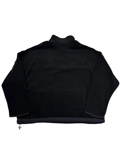 Chrome Hearts Plus Cross Patch Quarter Zip Fleece Jacket Black