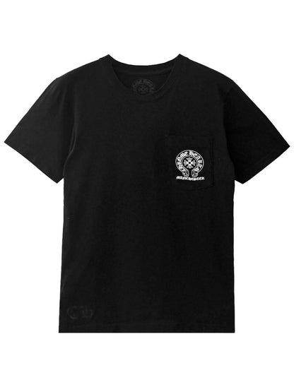 Chrome Hearts Horseshoe Logo Manchester Exclusive Pocket Tee Black