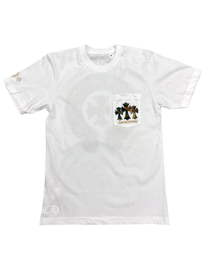 Chrome Hearts Camo Horseshoe Pocket Tee White