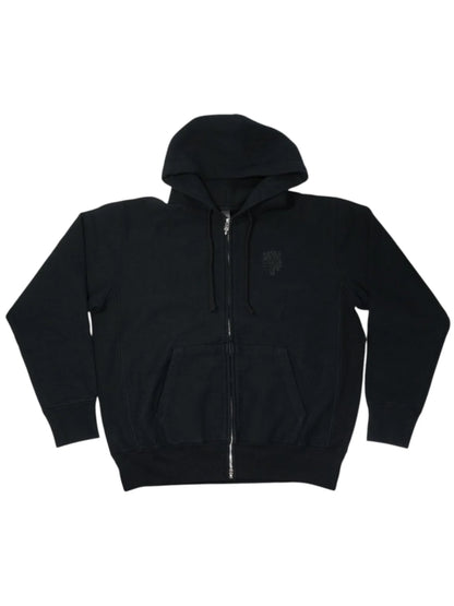 Chrome Hearts Kingfish Vine Dagger Embroidered Front Script Logo Embroidered Back Zip Hoodie Black
