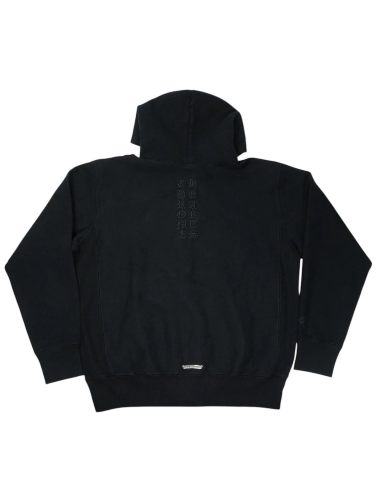 Chrome Hearts Kingfish Vine Dagger Embroidered Front Script Logo Embroidered Back Zip Hoodie Black