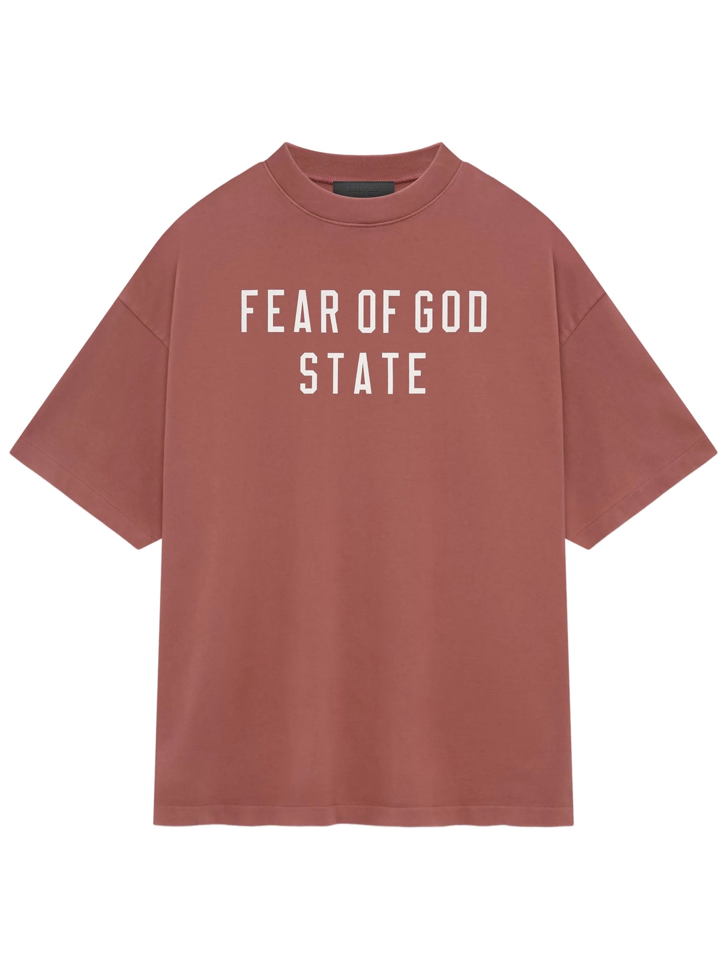 Essentials 24Fw Heavy Crewneck Tee Crimson