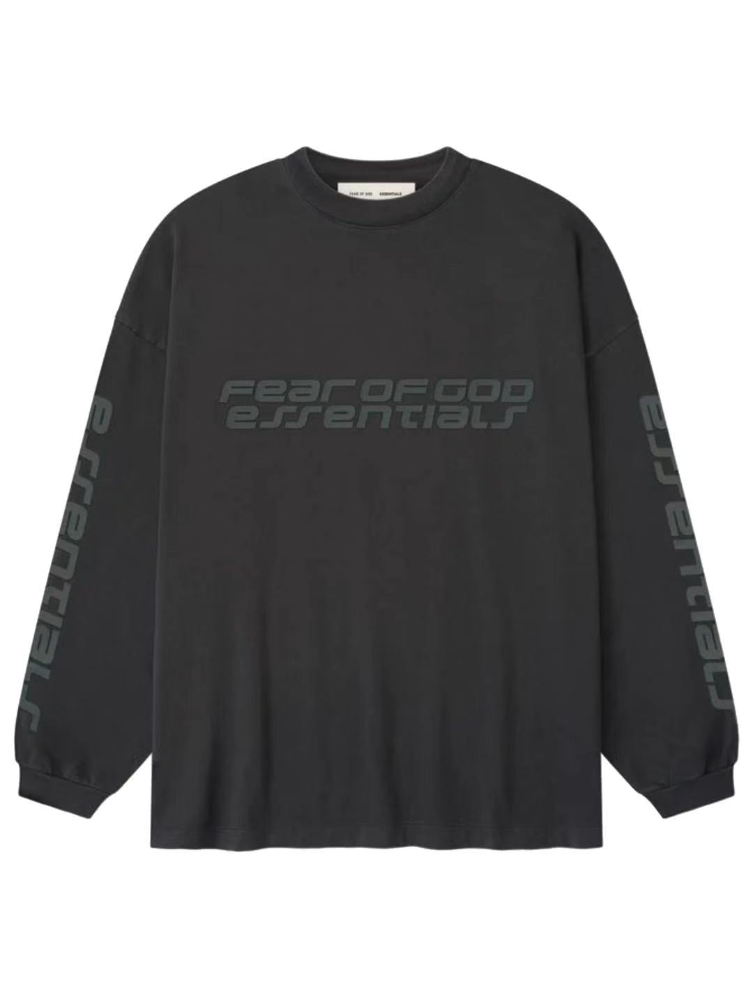 Essentials 25 Holiday 90s Long Sleeve Tee Vintage Black
