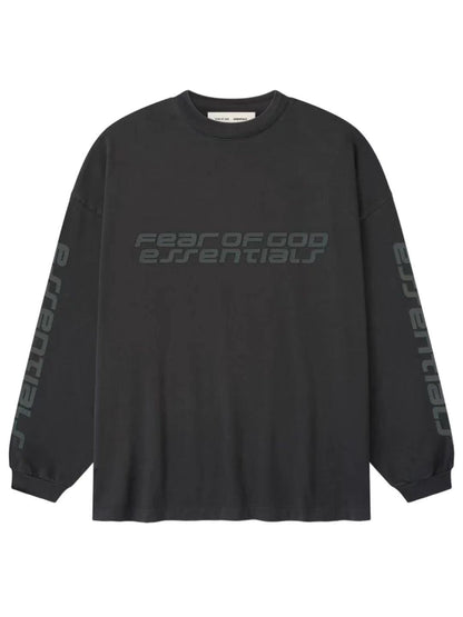 Essentials 25 Holiday 90s Long Sleeve Tee Vintage Black