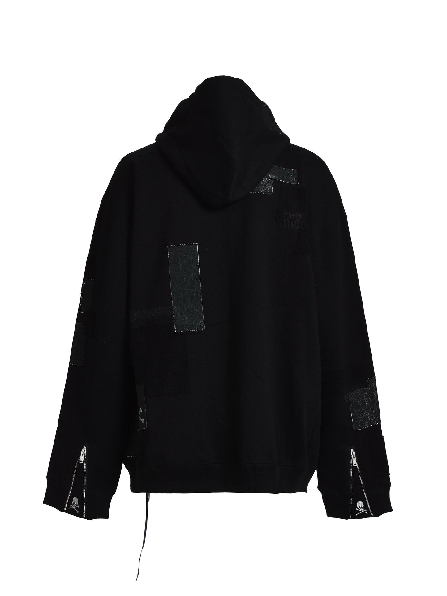 Mastermind World Patchwork Full Zip-up Hoodie Black