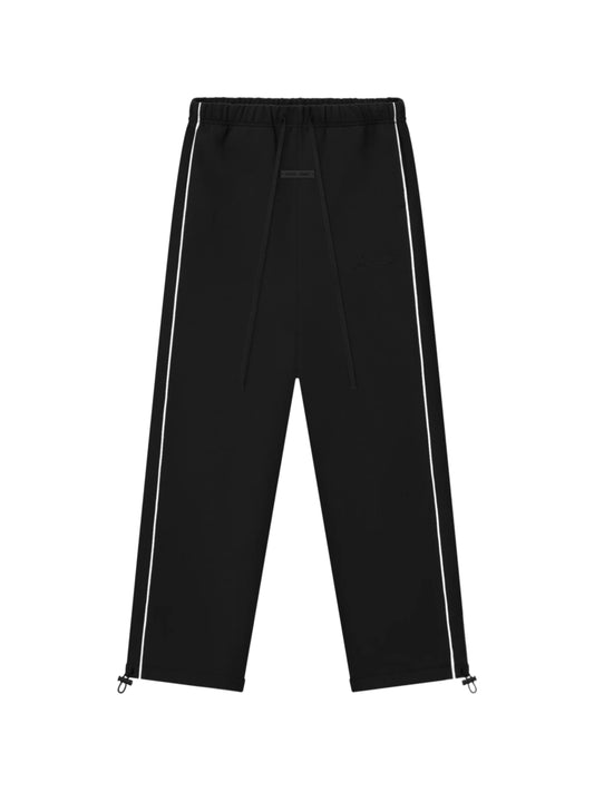 Essentials 25FW Relaxed Fleece Sweatpants With Piping Jet Black
