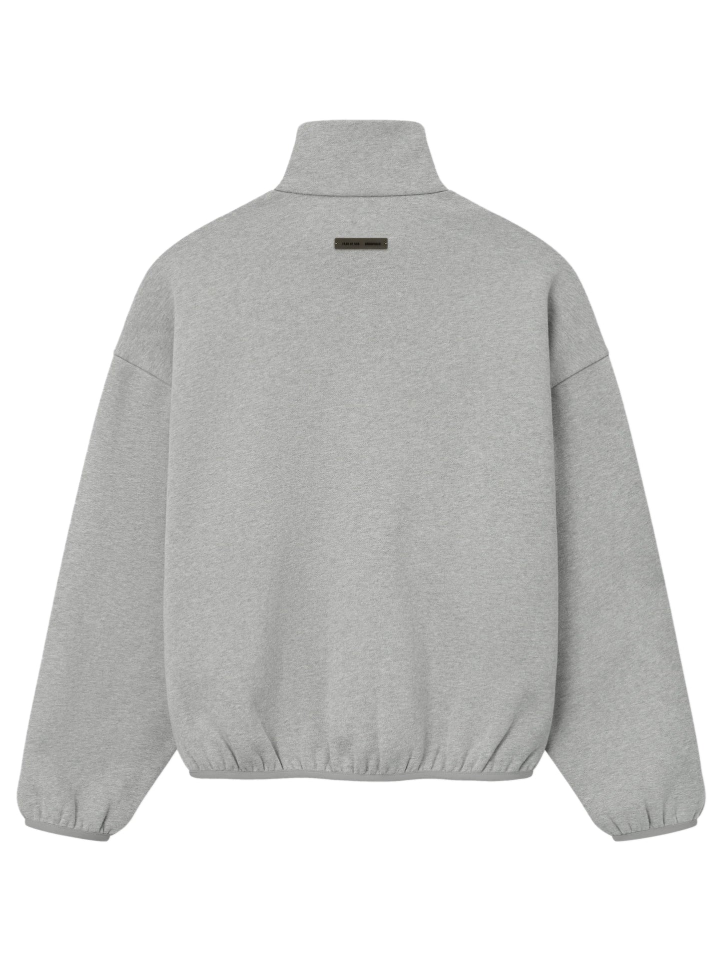 Essentials 25FW Modern Fit Track Jacket With Piping Concrete Heather Black