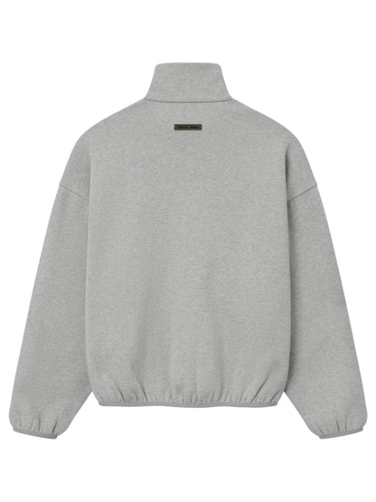 Essentials 25FW Modern Fit Track Jacket With Piping Concrete Heather Black
