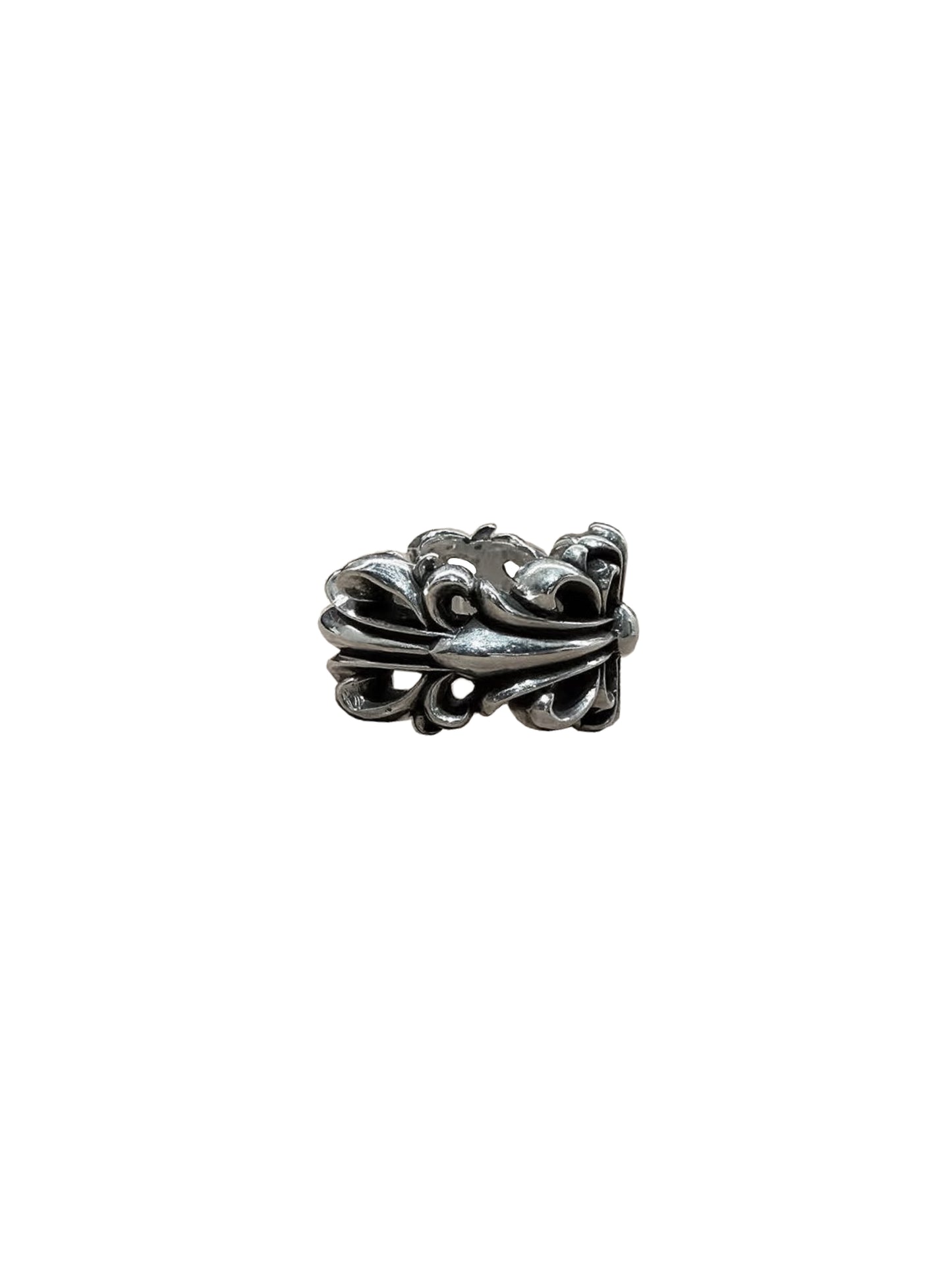 Chrome Hearts Double Floral Ring US 10 C419016595-Used