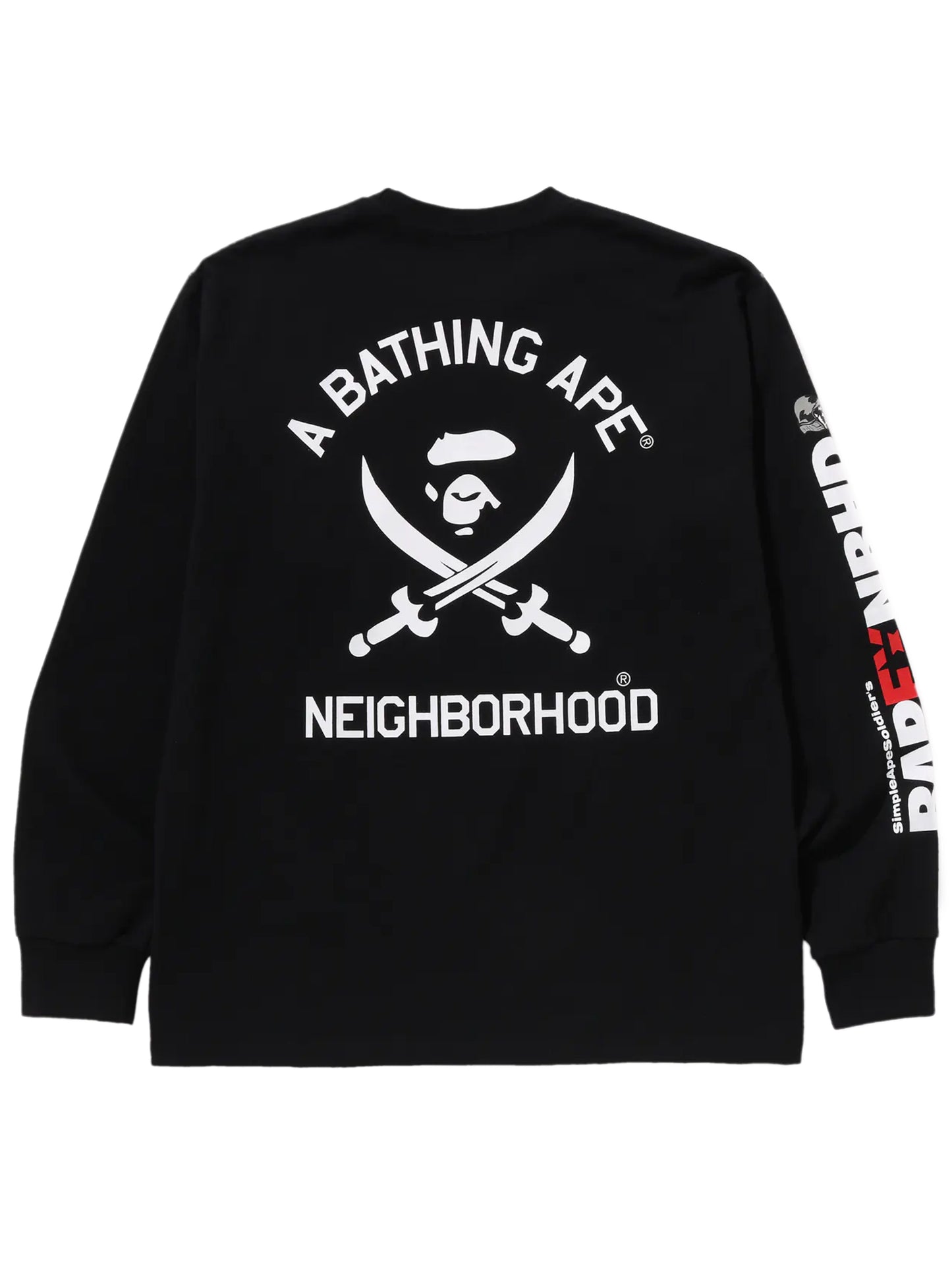 Bape x Neighborhood LS Tee Black