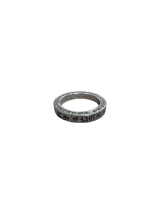 Chrome Hearts Silver Fxck You Spacer Ring with One Diamond US 8 C2209974-Used