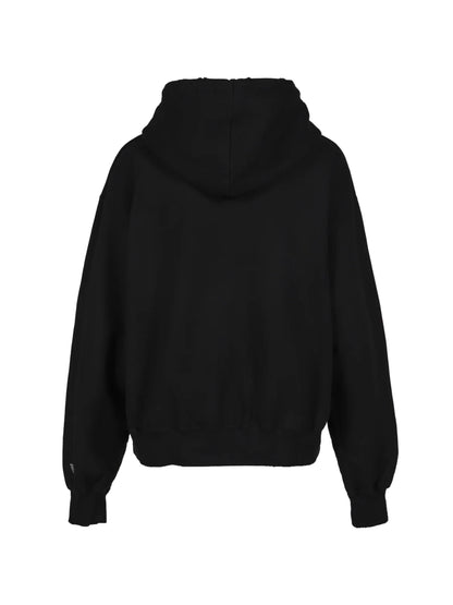 Maison MIHARA YASUHIRO Embellished Distressed Hoodie Black