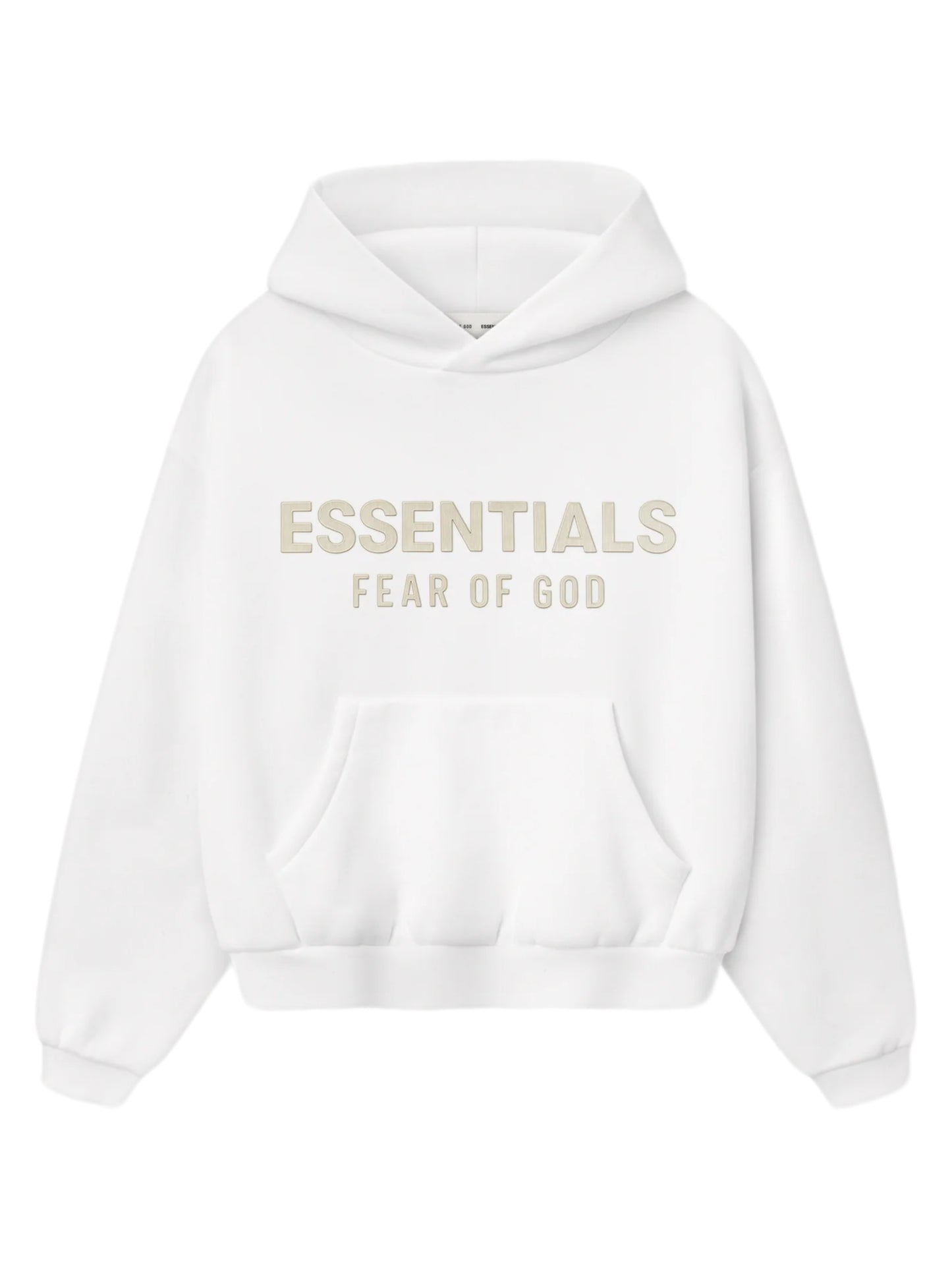 Essentials 25FW Kids Fleece Hoodie Cloud White