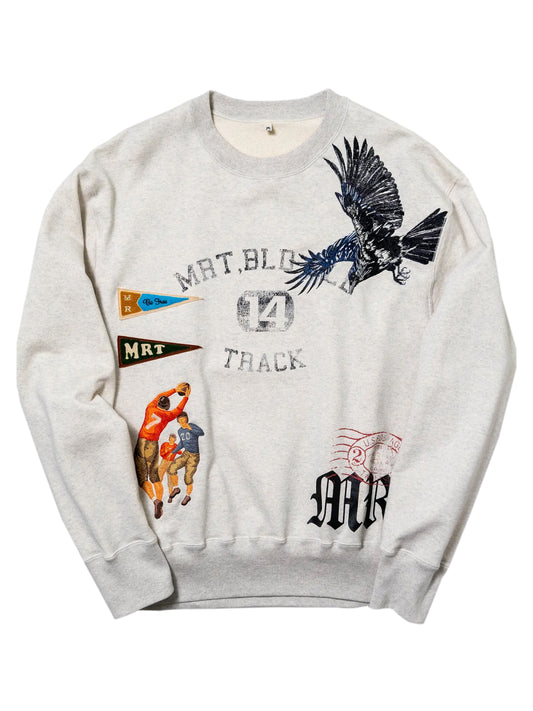 KHOKI Multi embodied-design sweatshirt White