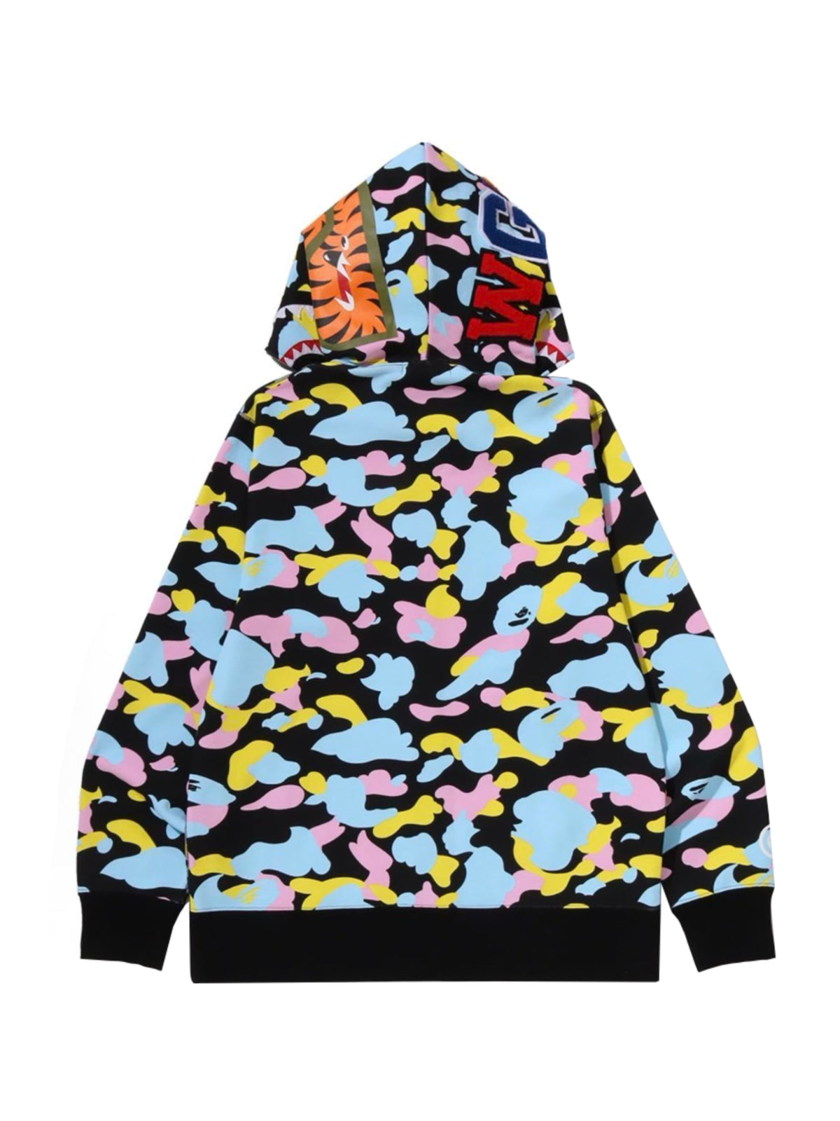 Bape New Multi Camo Baby Milo Regular Fit Full Zip Hoodie Black