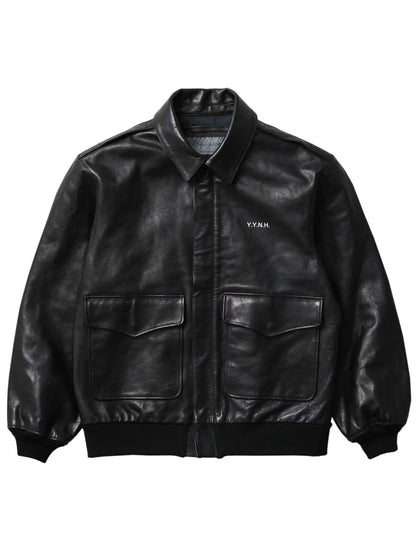 Neighborhood x Yohji Yamamoto Leather Jacket Black