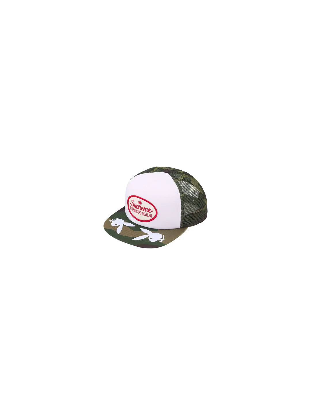 Supreme Playboy Mesh Back 5-Panel Hat Wooland Camo