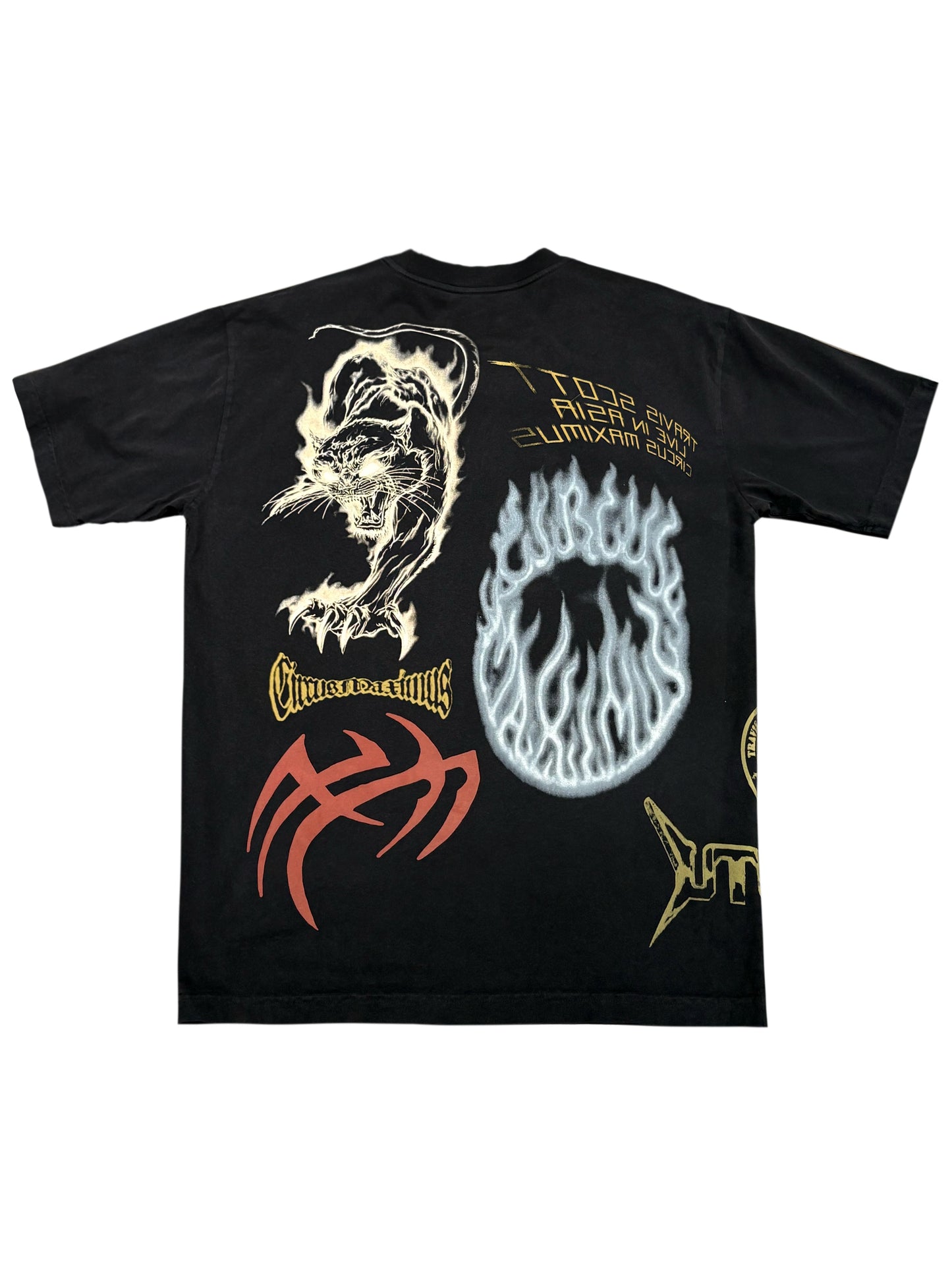 Travis Scott Circus Maximus Live From Asia Tour 2025 Tee Black