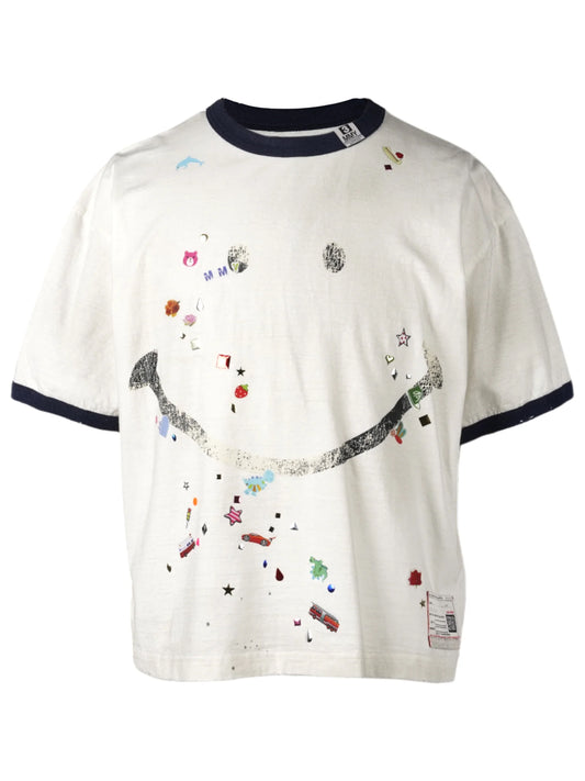 Maison MIHARA YASUHIRO Smiley Face Tee White