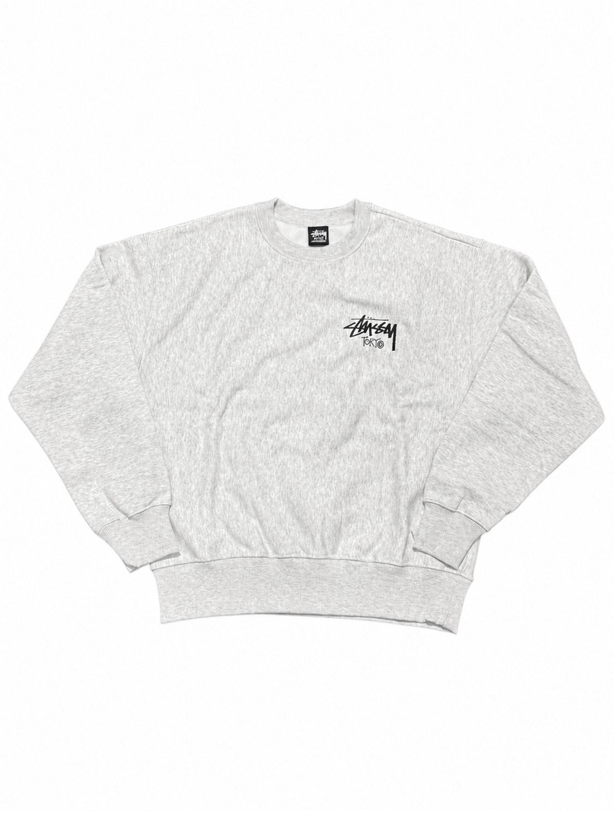 Stussy Stock Tokyo Crewneck Ash Heather