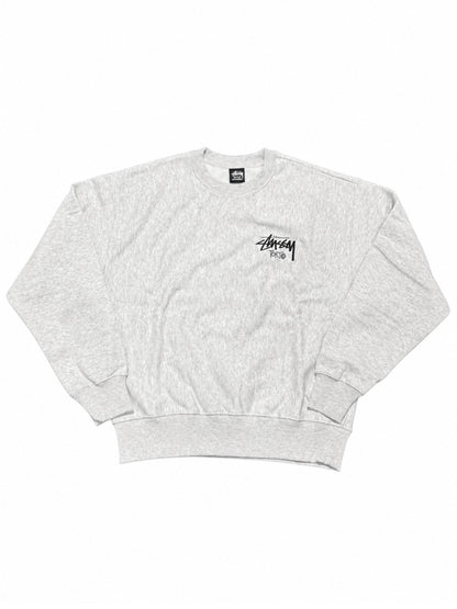 Stussy Stock Tokyo Crewneck Ash Heather