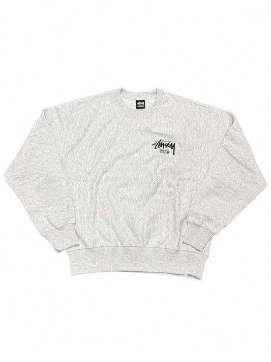 Stussy Stock Tokyo Crewneck Ash Heather