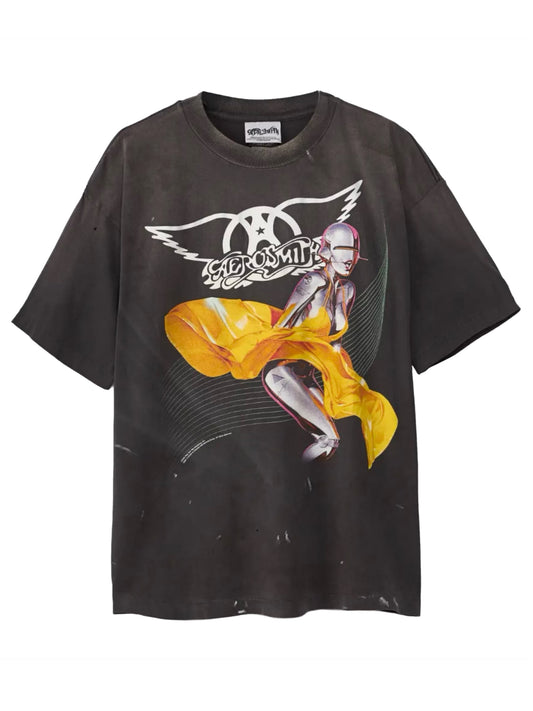 Saint Mxxxxxx x Aerosmith Tee Black