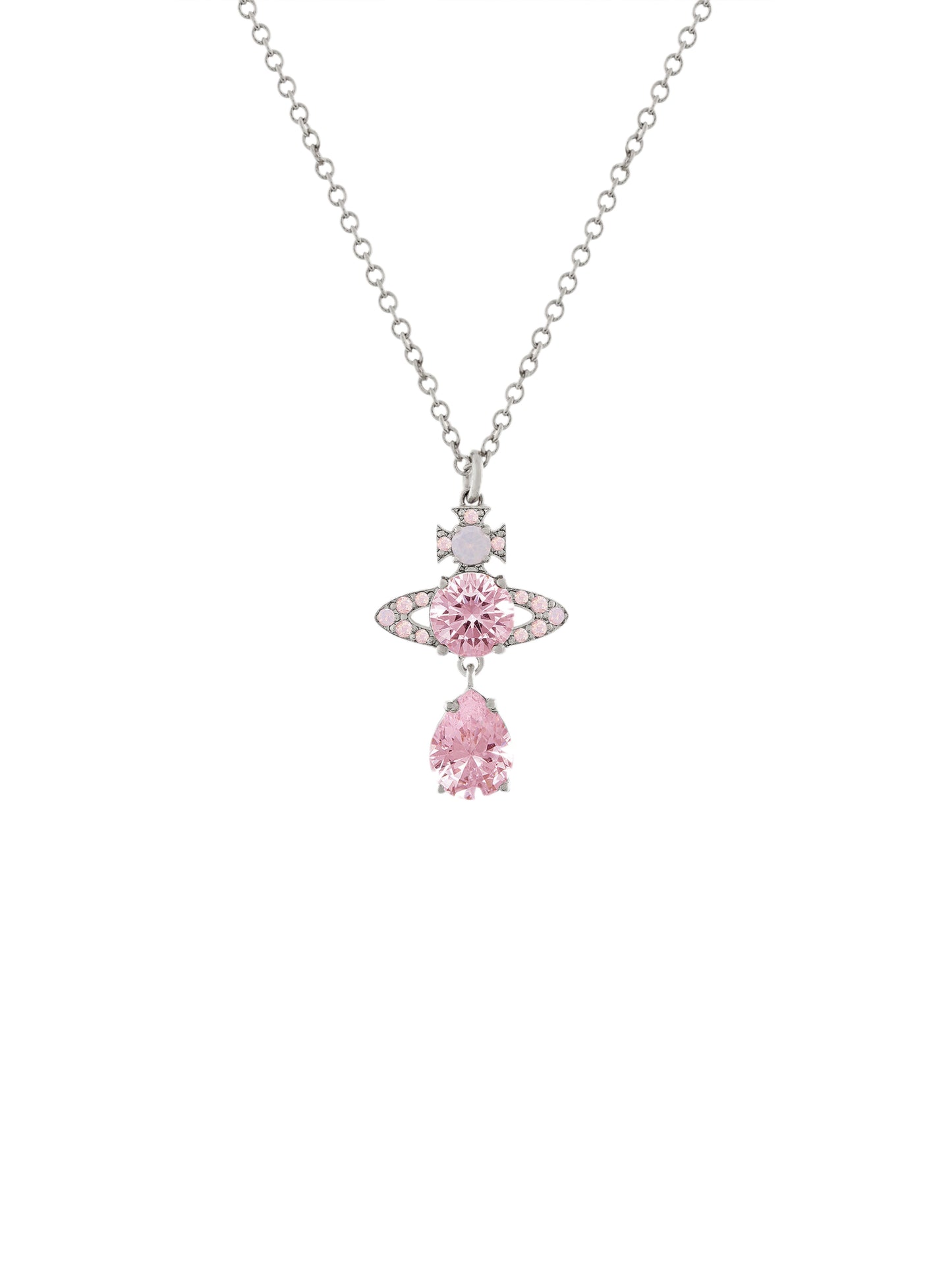 Vivienne Westwood Ismene Drop Pendant Necklace Pink