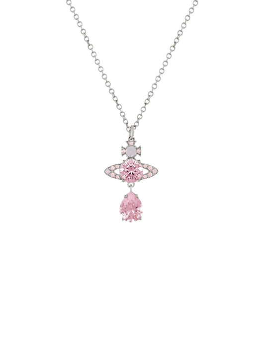 Vivienne Westwood Ismene Drop Pendant Necklace Pink