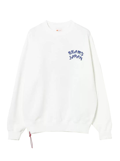 Beams Year Edition Graphic Printed Crewneck White