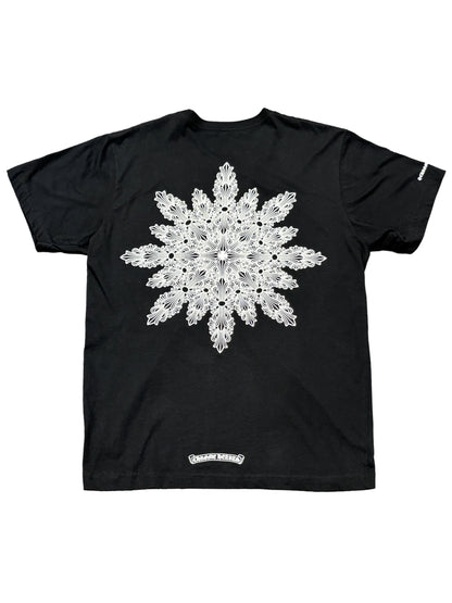Chrome Hearts Floral Snowflake Tee Black L C119141420-Used