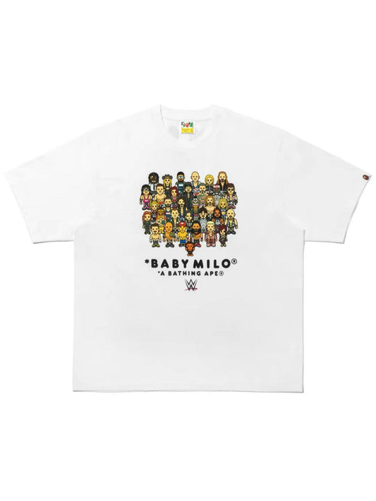 Bape x WWE Wrestlers Baby Milo Relaxed Fit Tee White