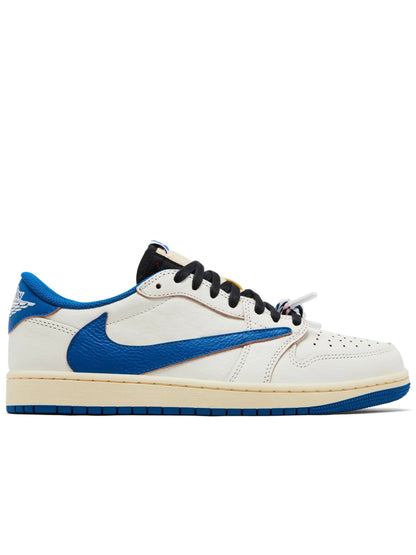Air Jordan 1 Low x Fragment Design x Travis Scott Sail Military Blue DM7866-104