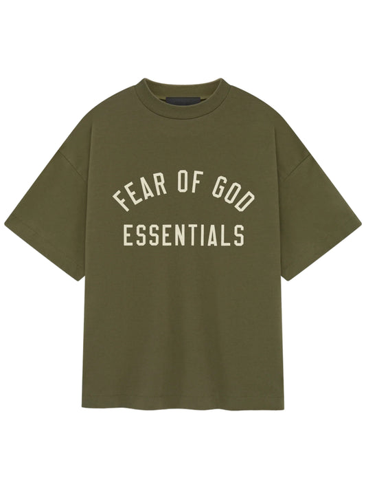 Essentials 24Fw Kids Jersey Crewneck Tee Military