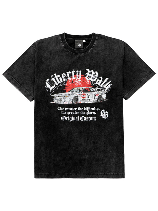 Liberty Walk Arch Logo R32 Washed Black Tee