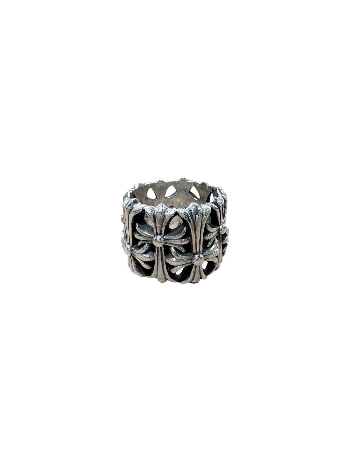 Chrome Hearts Cemetery Silver Ring US 13 C40115406-Used