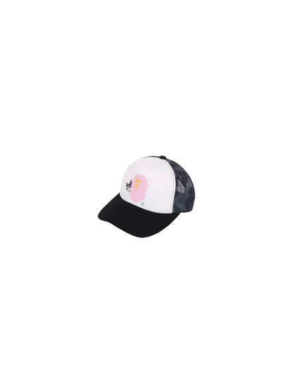 Bape x Kuromi ABC Camo Mesh Cap Black
