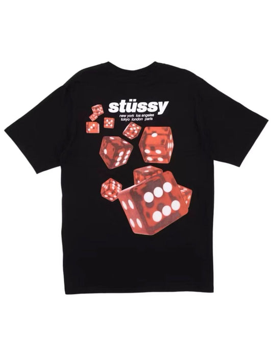 Stussy Rollers Tee Black Red