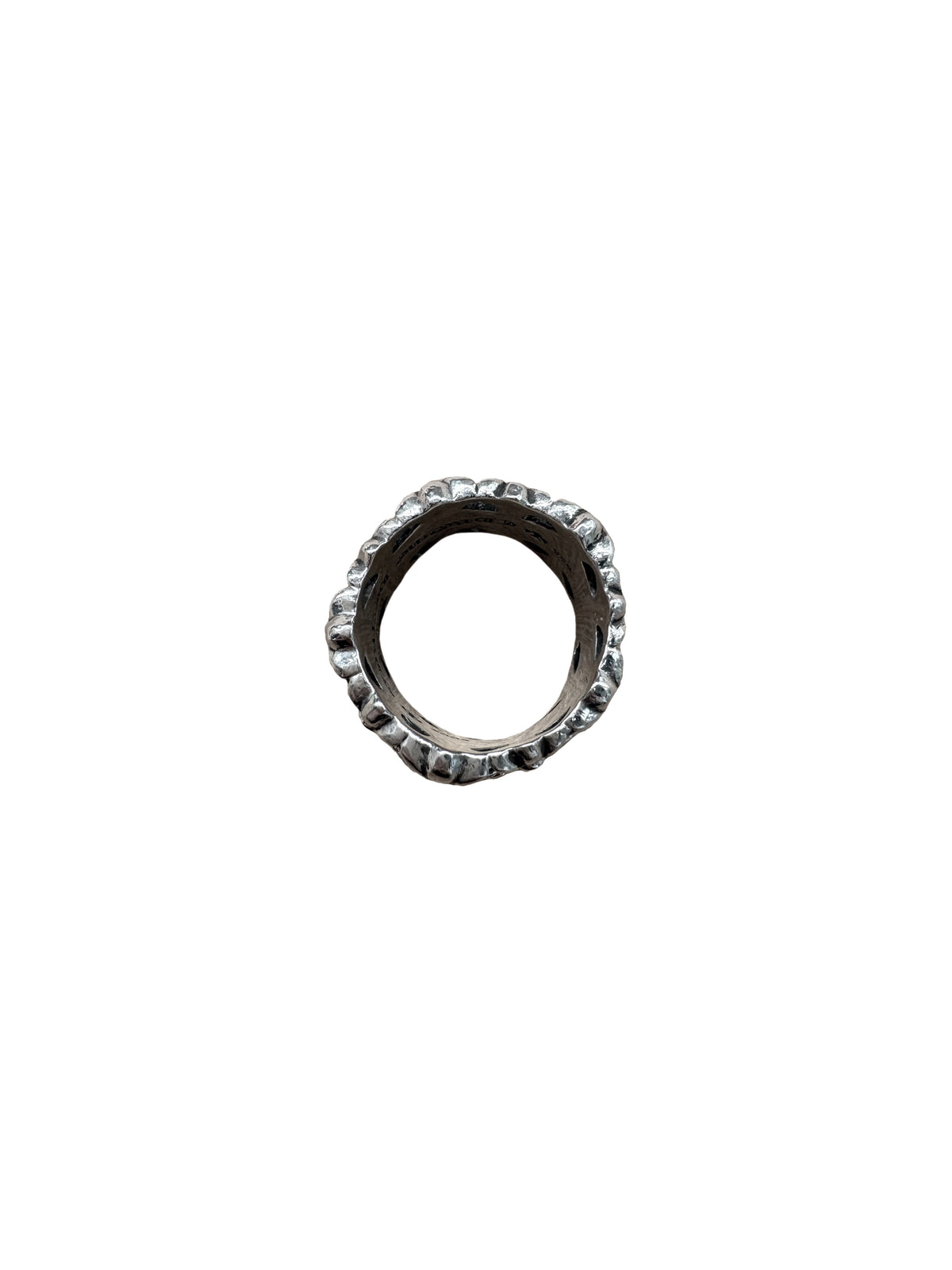 Chrome Hearts Cemetery Silver Ring US 12 C5209808-Used