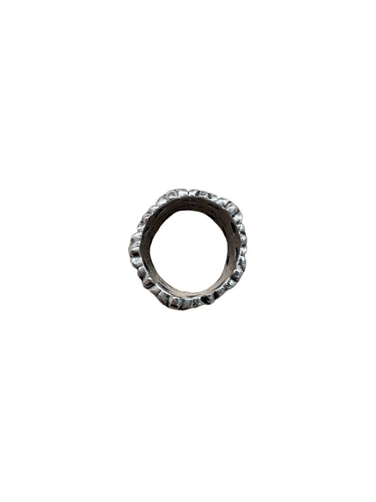 Chrome Hearts Cemetery Silver Ring US 12 C5209808-Used