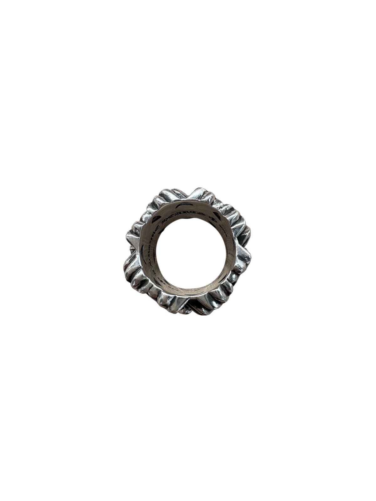 Chrome Hearts Square Cemetery Ring Silver US 12.5 C1209812-Used